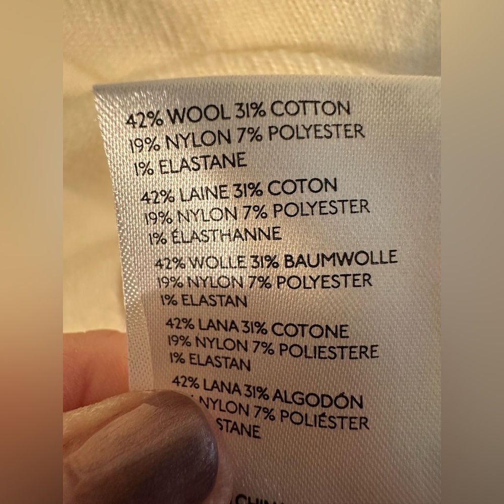 ANTHROPOLOGIE Plus 1X Ivory Pewter Balloon Sleeve Wool Blend Boho Lace Sweater - Picture 11 of 16